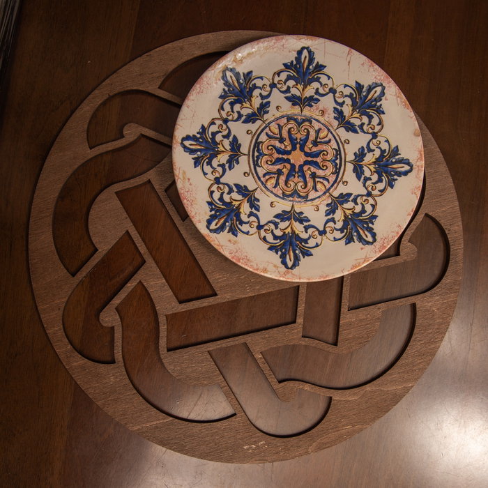 Hermia Don - Wenge Juego de 4 Salvamanteles de Madera
